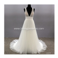 Latest Simple Lace Sleeve wedding dress bridal gowns lace with Train